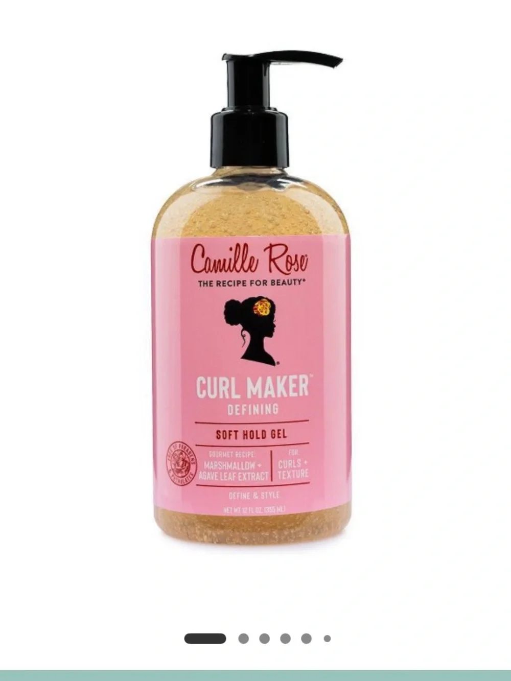 Camille Rose Curl Maker - 12oz  80% full store display soft hold gel